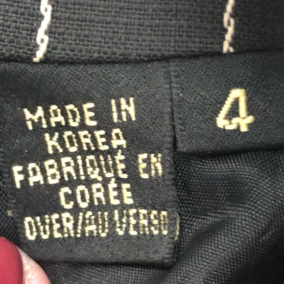 Vintage Dana Buchman black pinstripe oversized suitcoat blazer 4 - Picture 6 of 10